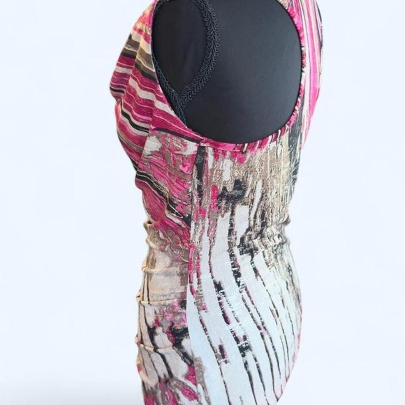 Y2K club abstract racerback top - Picture 4 of 6